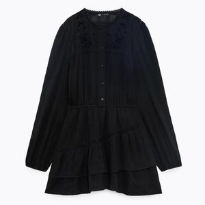 Zara Embroidered Mini Dress